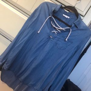Long Sleeve Blue “Jean-like” Shirt